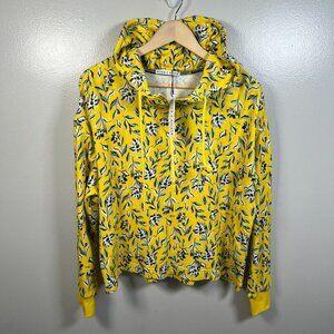 Alice + Olivia Quinlan Crop Sweatshirt Size Large Free Swinging Sunbeam Comfy